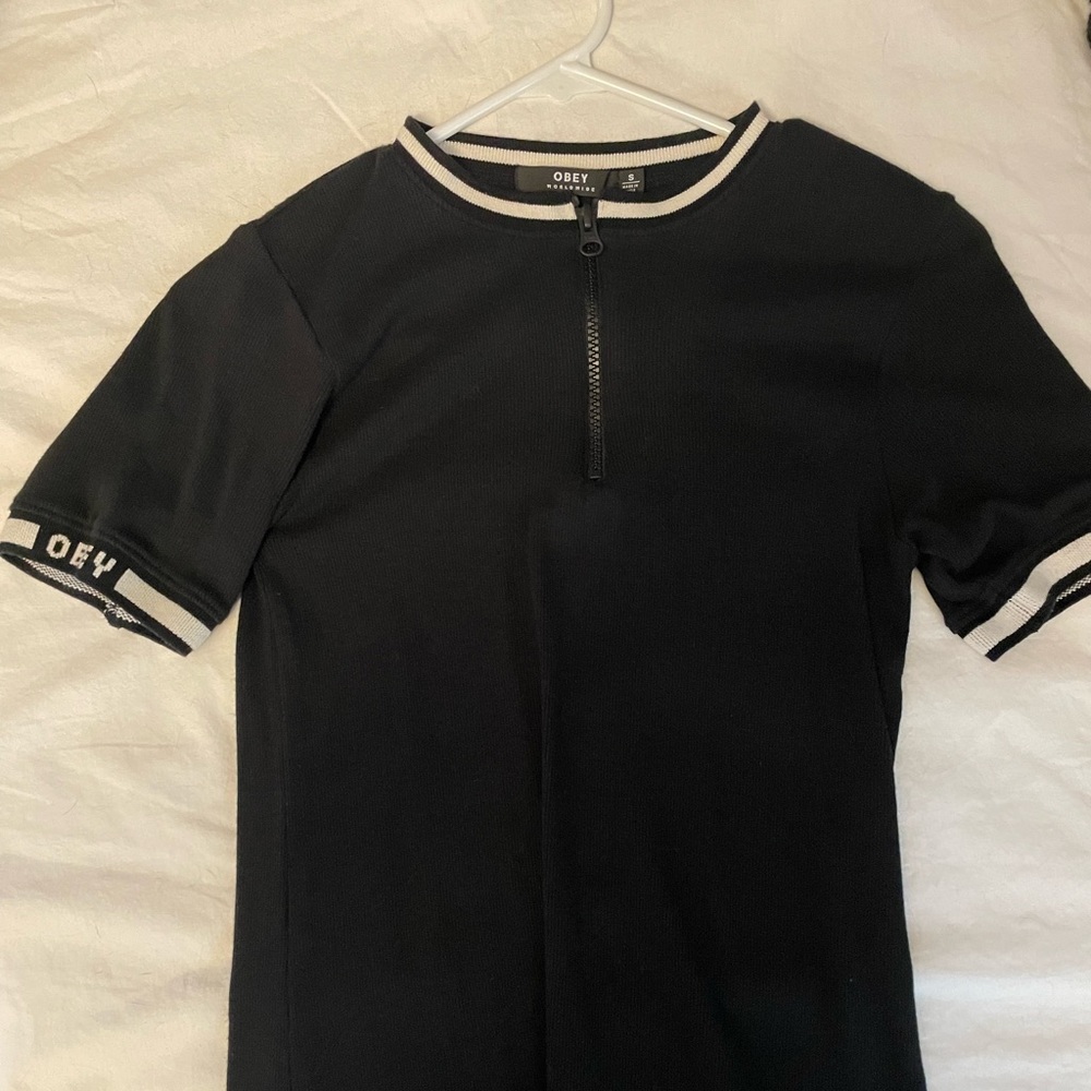 Obey zip-up dress (rare) (size small)